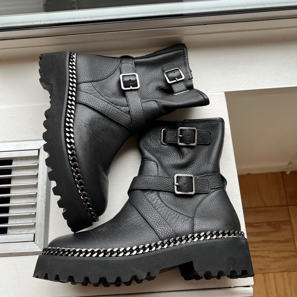 Vince Camuto Motorcycle Boots. Size 6 women's. NEW!